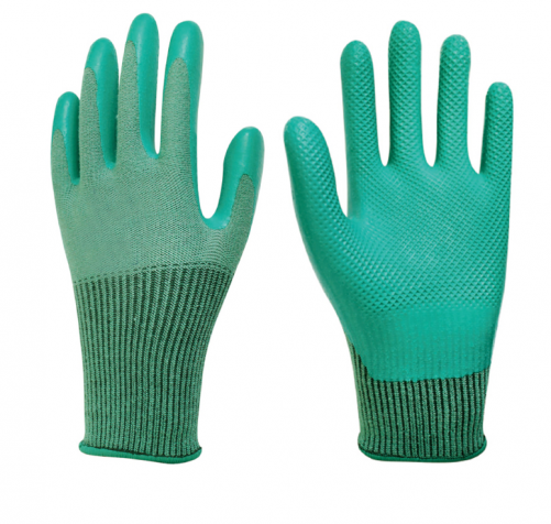 GUANTES DE TRABAJO DE POLIÉSTER 13G Y SPANDEX SHELL ECO-LATEX CON RECUBRIMIENTO DE PALMA