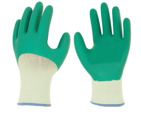 Homologación CE EN 388 13G NYLON SHELL ECO-LATEX 3/4 GUANTES DE TRABAJO RECUBIERTOS